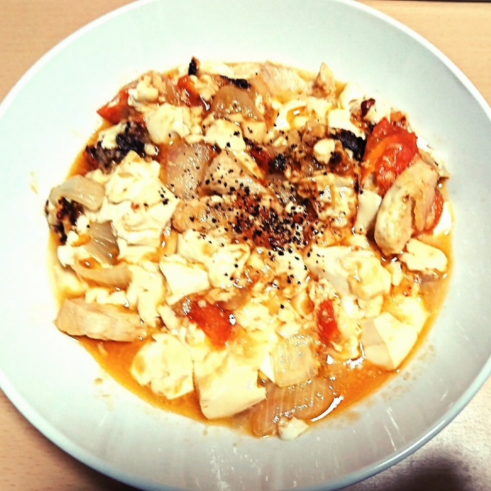 豆腐ととりささみのトロっと煮